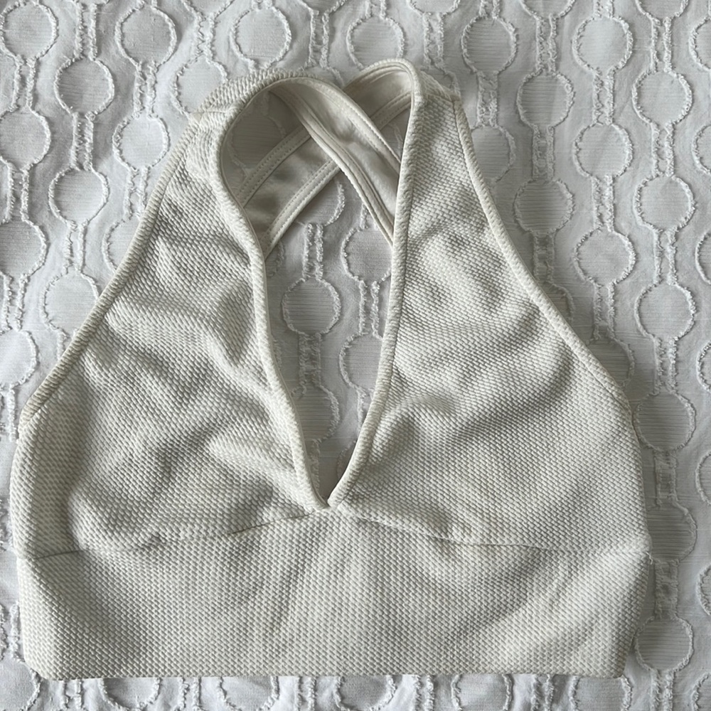 Textured Crop Tank Top, Size M